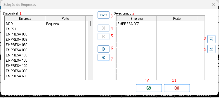 Seleção de Empresas