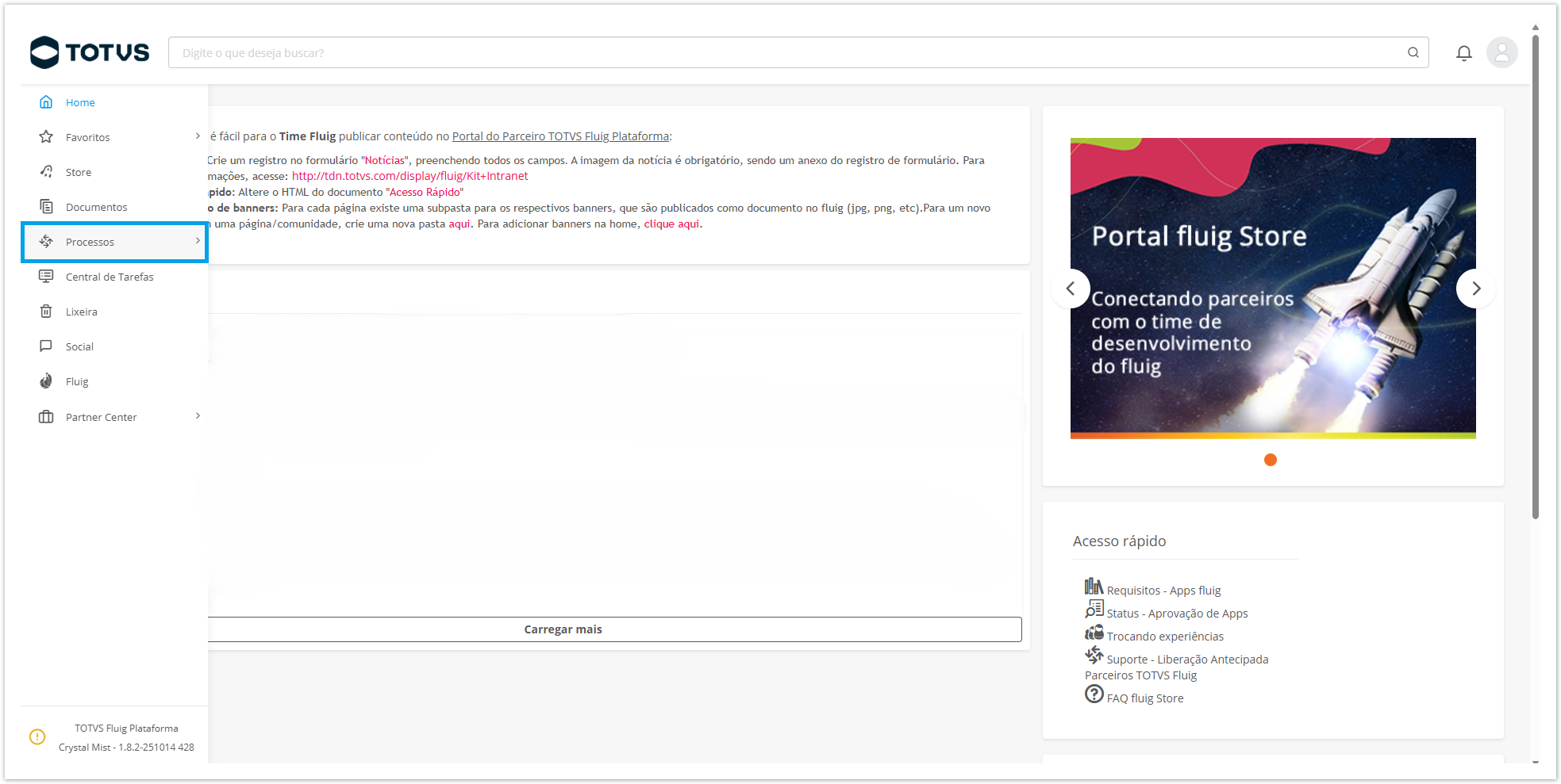 TOTVS Fluig > Solicitação de liberação/revogação de acesso ao Portal Partner > Processos opção.png