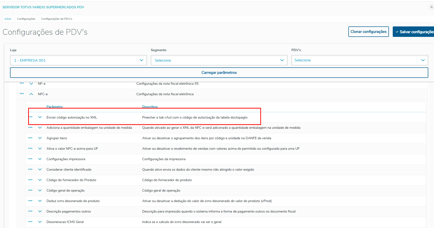 TOTVS Varejo Supermercados PDV > 25053127 DSUPPDVTURING-14025 DT Correção da NFC-e gerando tag cAut com valor repetido — campo codautorizacaotef não utilizado > image-2025-11-18_8-8-35.png