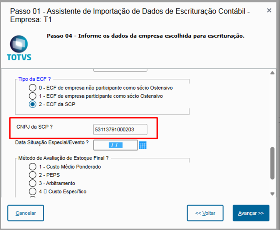 Linha Microsiga Protheus > ECF0073 - Geração do CNPJ da SCP através do Protheus - Campo COD_SCP do Bloco 0000 > image-2025-11-24_11-47-2.png