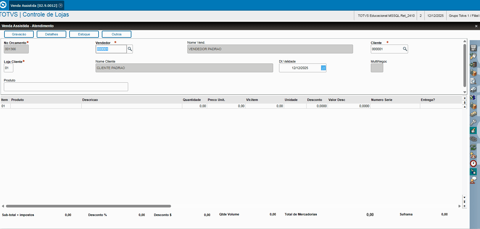 Linha Microsiga Protheus > DT Simulação de Desconto no Total da Venda no venda Assistida > Simulacao_Desconto_Total_Simples_Percentual.gif
