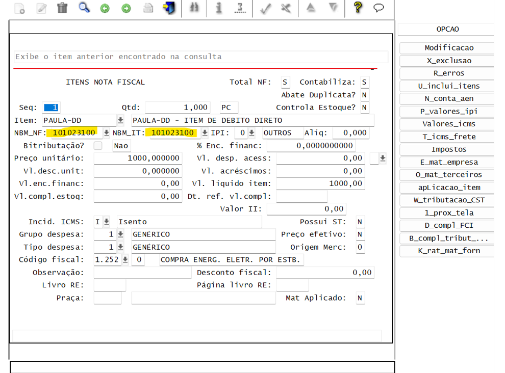 Linha Logix > DBACKRTLGX-3365 DT SUP3760 / SUP8720 - Considerar novo campo de código NBS do cadastro do item > image-2025-12-16_9-51-53.png