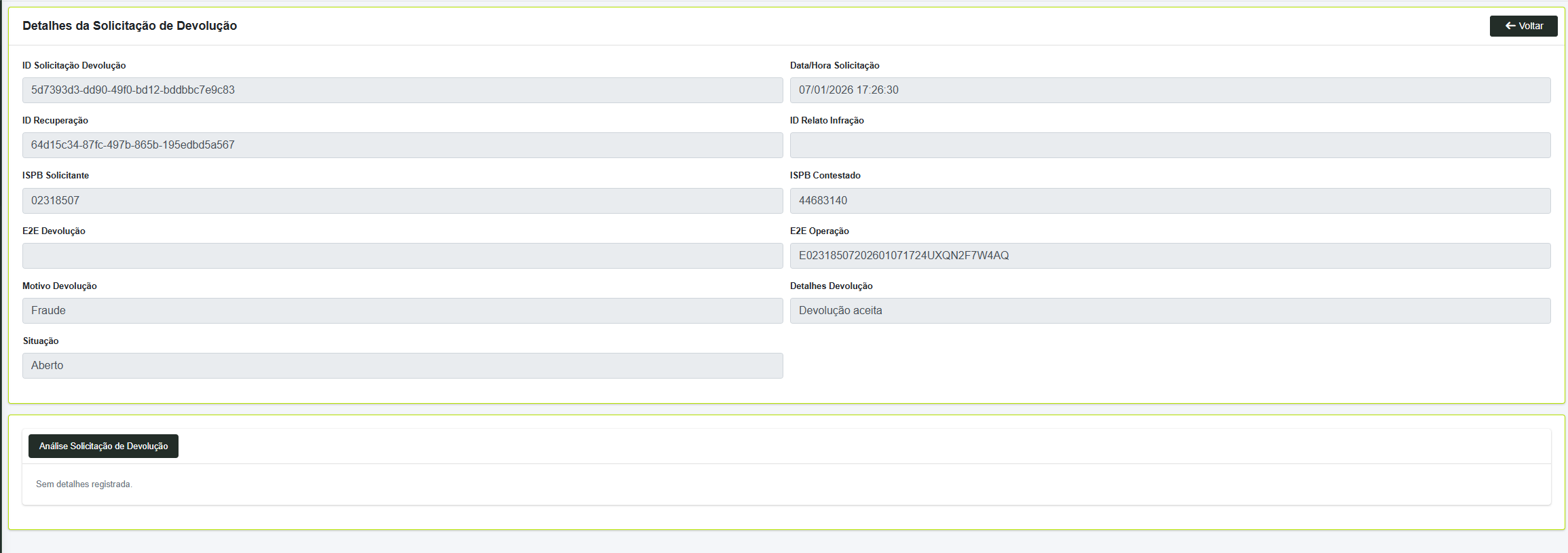 Dimensa Core Banking > DR - Visualizar Solicitação de Devolução > image-2026-1-7_14-34-38.png