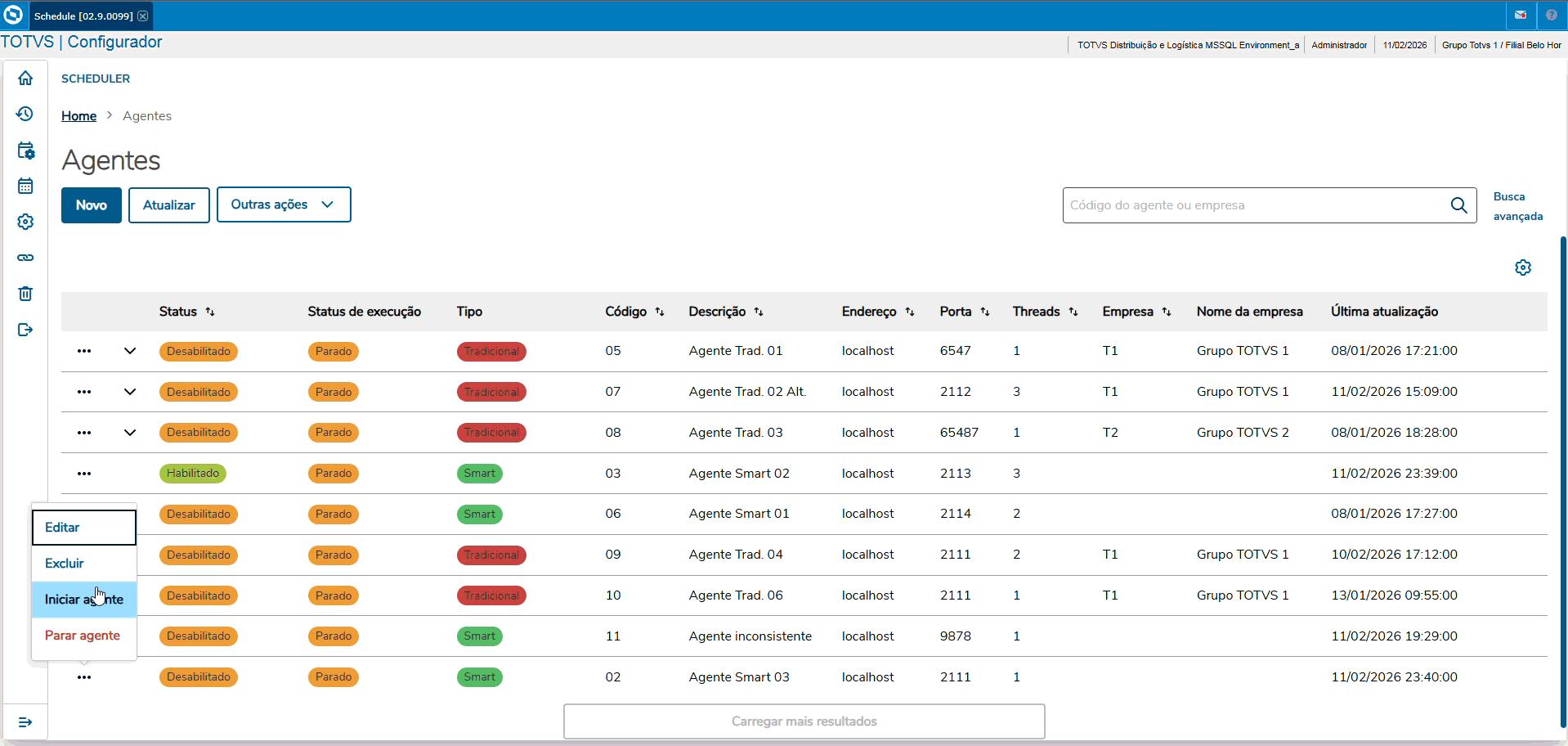 Frameworksp > Smart Agents – Serviço Dedicado para Execução de Tarefas no Smart Schedule > Iniciando agente Gravando 2026-02-11 234320.gif