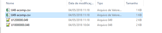 Arquivo de Acompanhamento Arquivo de Acompanhamento