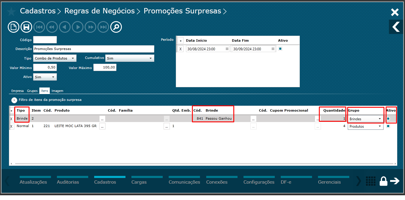 Imagem 8 - Adicionar Brinde