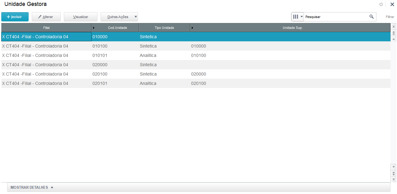 Linha Microsiga Protheus > Relatório Estrutura de Órgãos, Unidades Orçamentárias e Executoras - PPA - Plano Plurianual - PCOR082 - P12 - MCASP - SIGAPCO > image2020-10-20_11-8-42.png