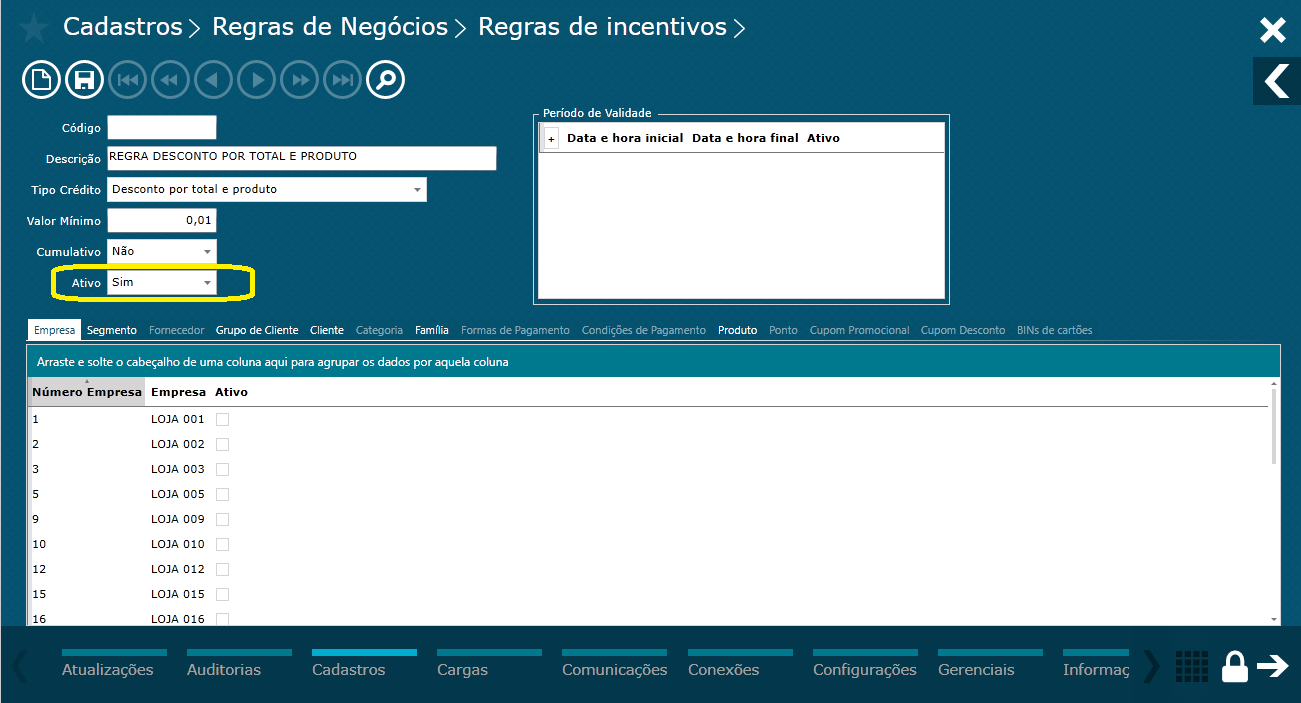 TOTVS Varejo Supermercados PDV > Regra de incentivo – desconto por total, família e cliente > Status.png