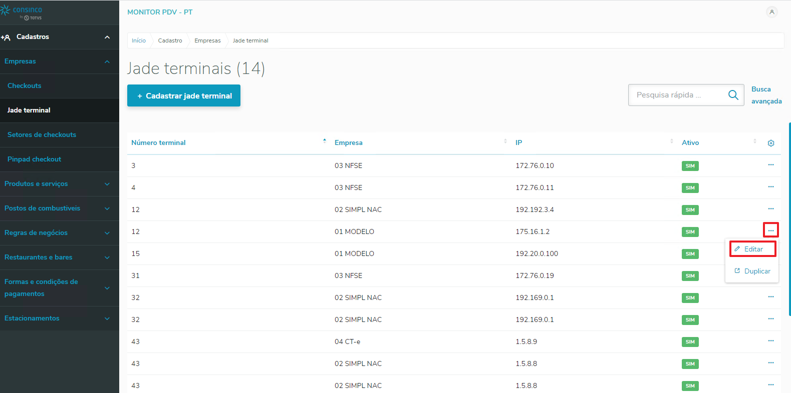TOTVS Varejo Supermercados PDV > Cadastro de adquirentes > Image 5.png