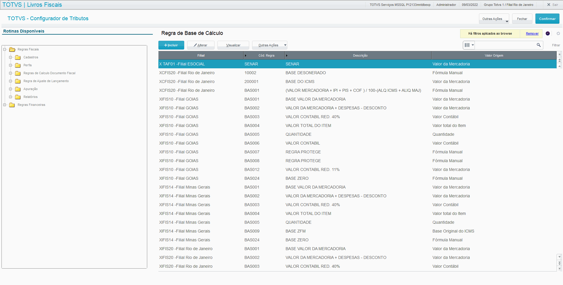 Linha Microsiga Protheus > TIT - Totvs Inteligência Tributária. > Cadastro Origens Destino.gif