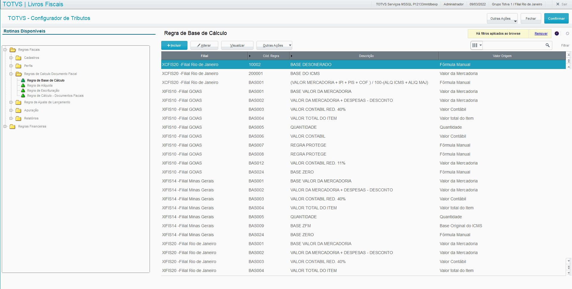 Linha Microsiga Protheus > TIT - Totvs Inteligência Tributária. > Regra Base de ICMS Desonerado.gif
