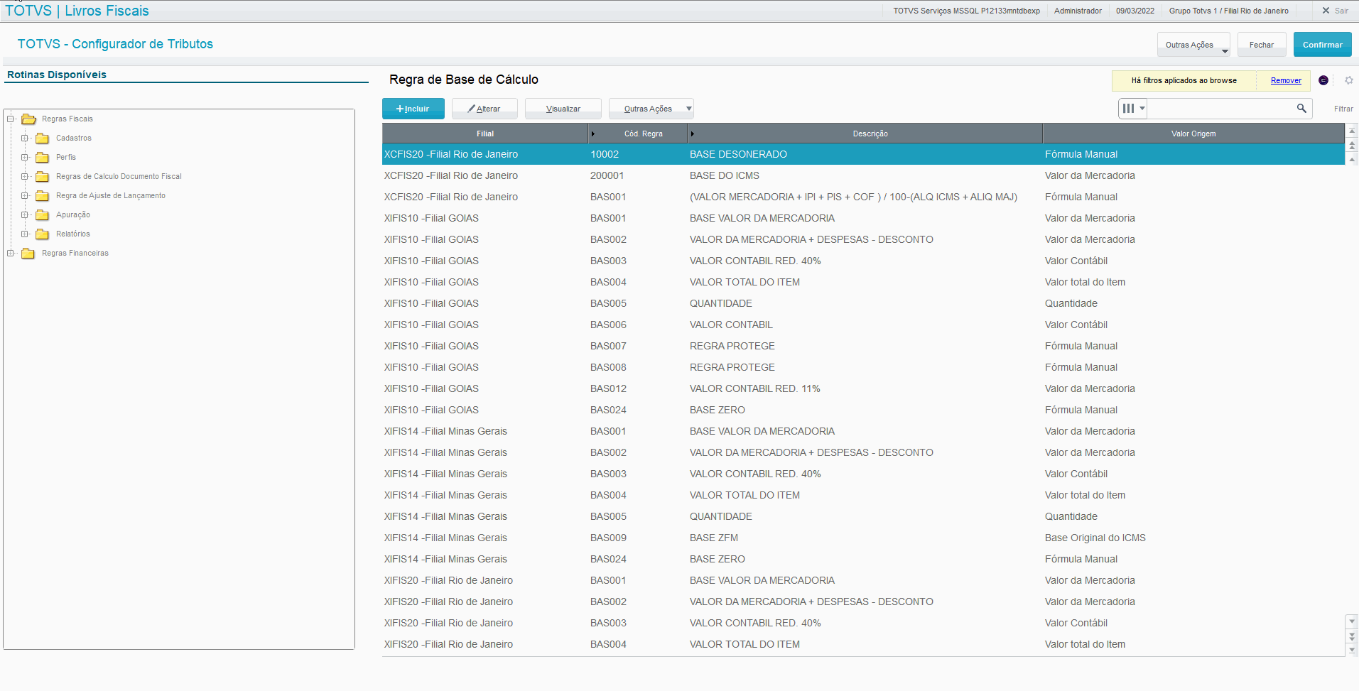 Linha Microsiga Protheus > TIT - Totvs Inteligência Tributária. > Regra Base de ICMS.gif