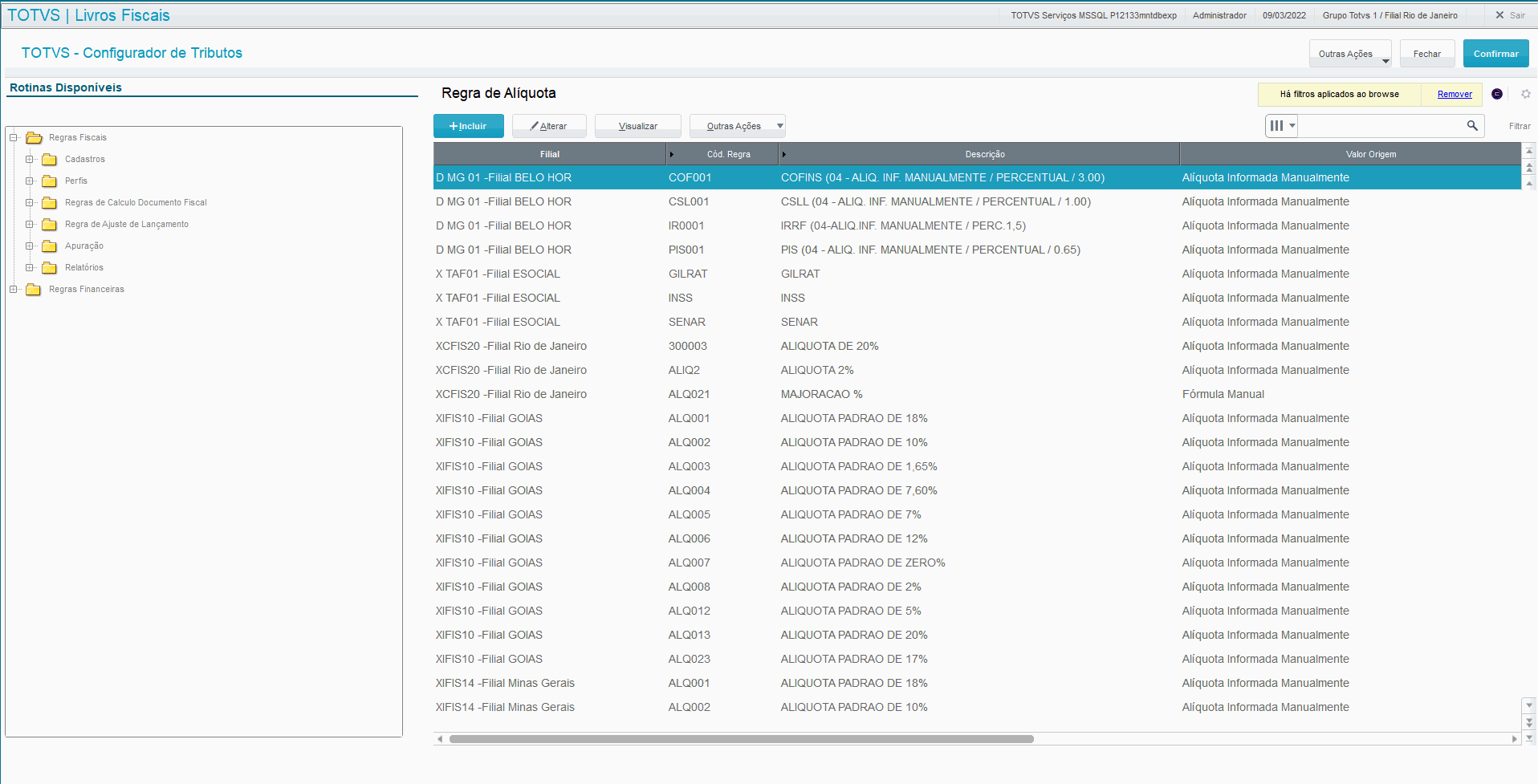Linha Microsiga Protheus > TIT - Totvs Inteligência Tributária. > Regra de Aliquota.gif