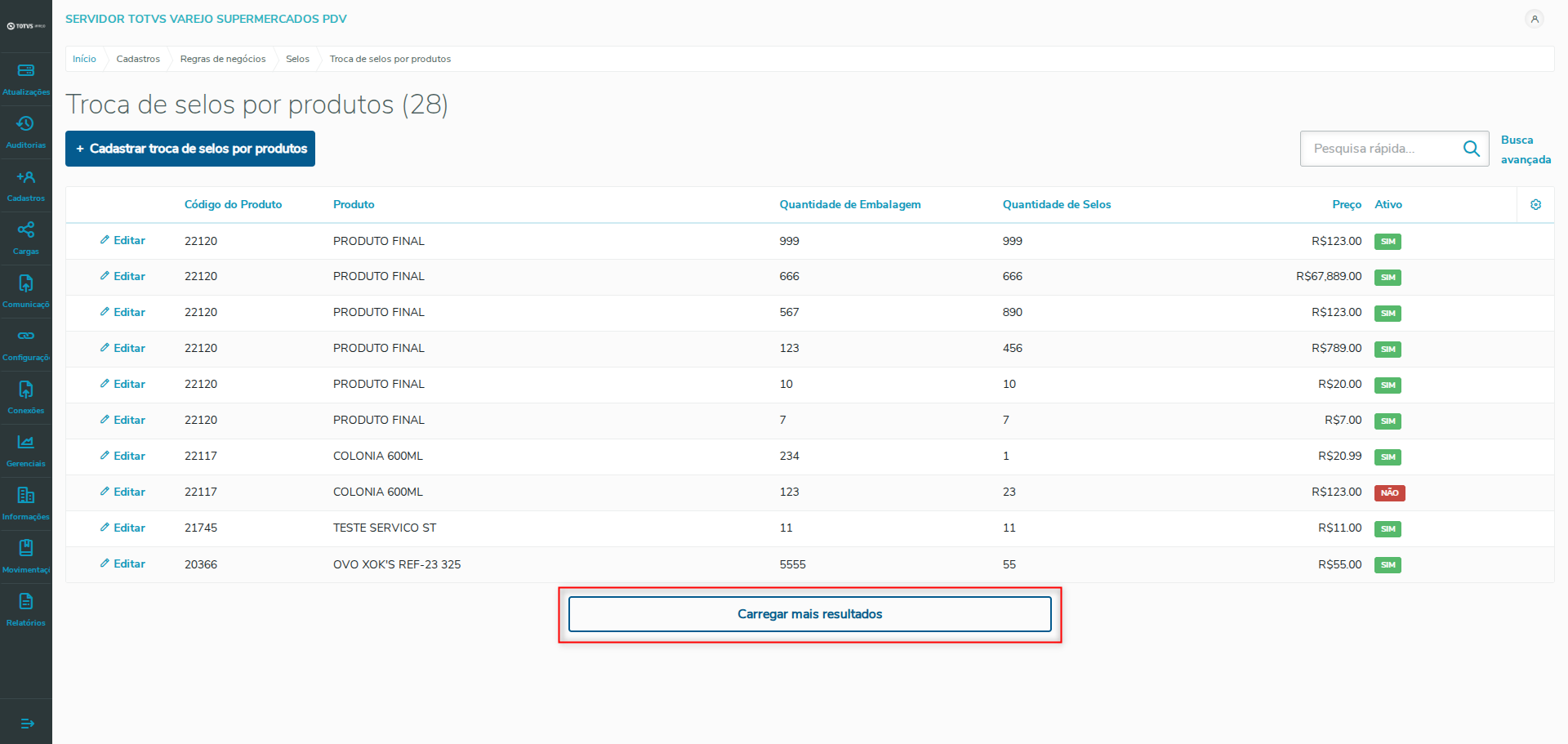 Imagem 03 - Carregar mais resultados.