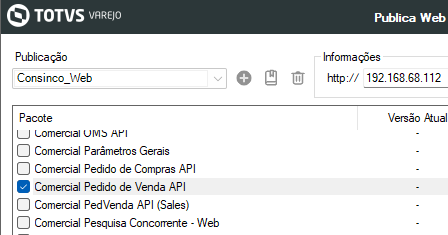 Imagem 1. Módulo API de Pedido de Venda