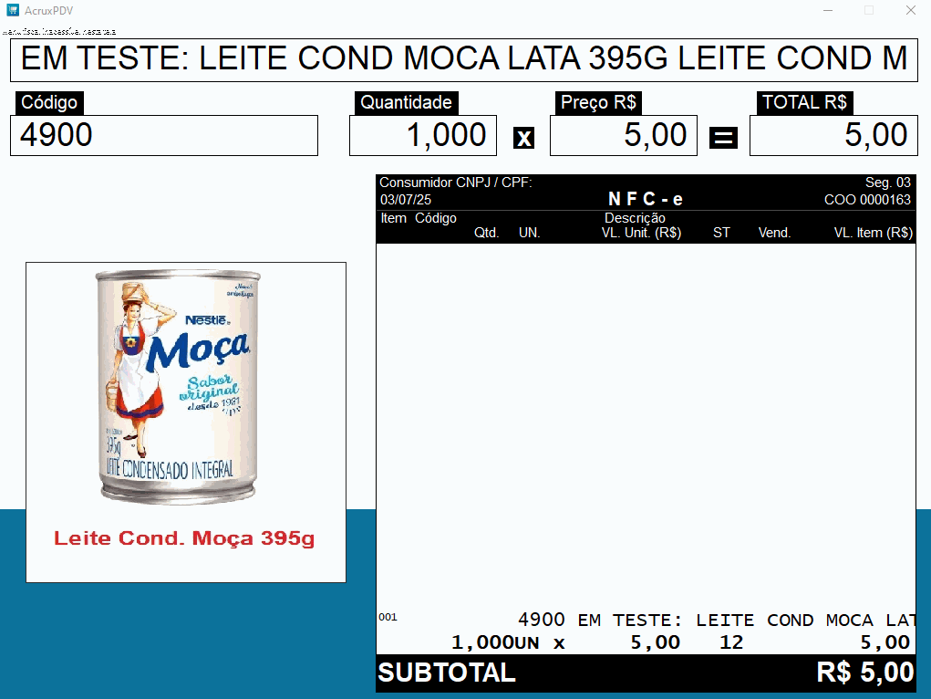 TOTVS Varejo Supermercados PDV > Imprimir código de barras em operações de vale crédito > image-2025-7-4_9-54-33.png