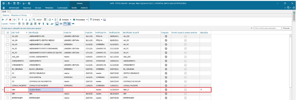 Linha RM > Permissão de Acesso ao "Odontograma e Orçamento" no TOTVS RM > image-2025-7-11_11-18-22.png