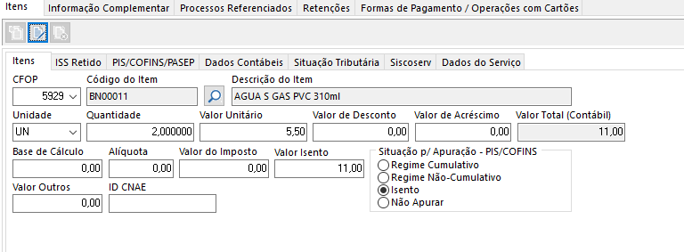 TOTVS Hospitalidade > Interface BT (PMS/POS)- Integrador > Nota_servico_prestado_ITENS_PRODUTO.png