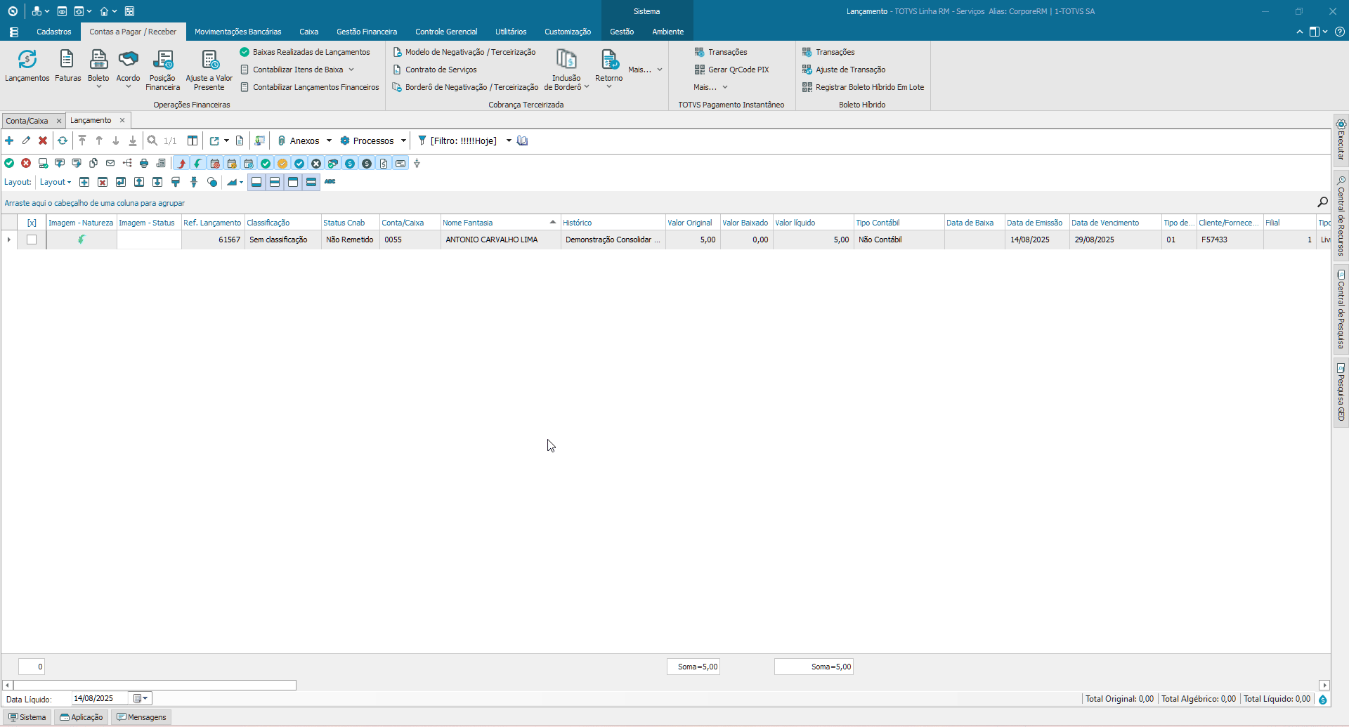 Linha RM > Consolidar Saldo da Conta/Caixa > Consolidar Saldo.gif